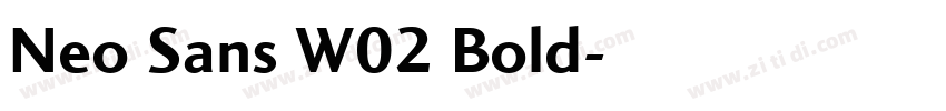 Neo Sans W02 Bold字体转换